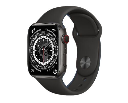 Apple Watch Series 6 40mm Cellular Titanium (Simlockvrij) / SV Zwart